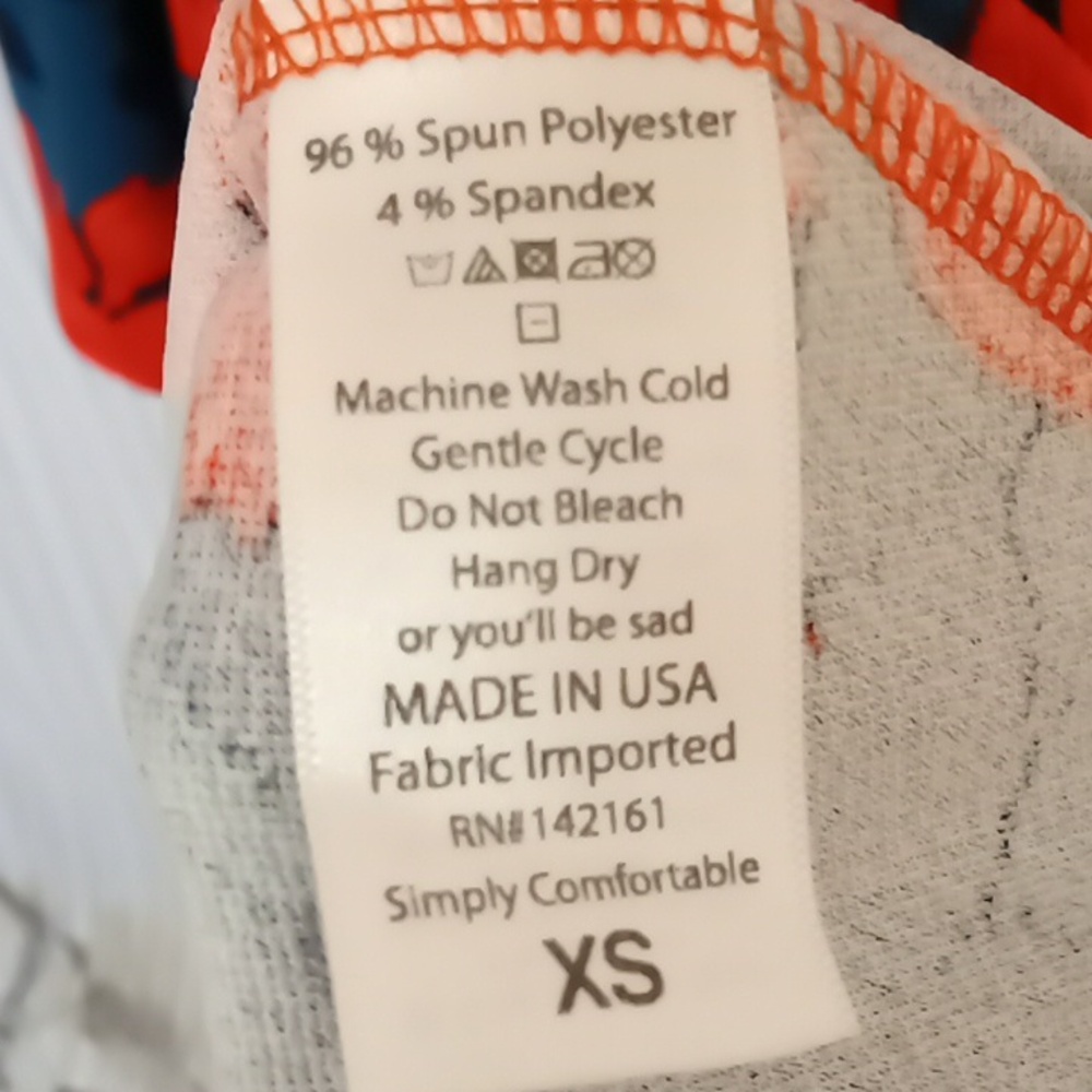 LuLaRoe Pretty Black Grey &Red Dress  XS - Picture 4 of 6